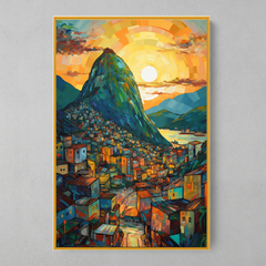 Quadrinho Decorativo Rio de Janeiro Solar - loja online