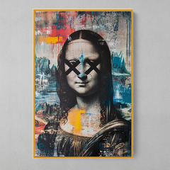 Quadro Decorativo Monalisa Graffiti - loja online