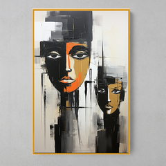 Quadro Decorativo Boneco Abstrato - loja online