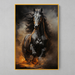 Quadro Decorativo Cavalo Fogo - loja online