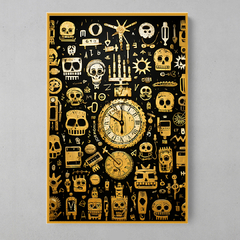 Quadro Decorativo Symbols Blackyellow - Ellquadros 