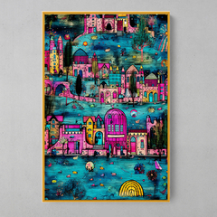 Quadro Decorativo Pink City - loja online