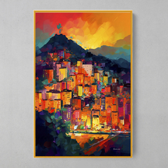 Quadrinho Decorativo Rio de Janeiro Abstrato - loja online