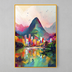 Quadrinho Decorativo Rio De Janeiro Colorido - loja online