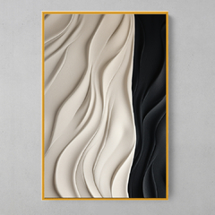 Quadro Decorativo White Black Plaster - loja online