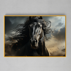 Quadro Decorativo Black Horse - loja online