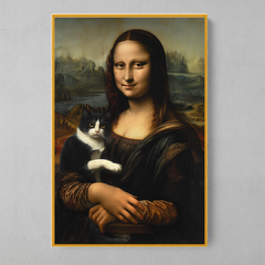 Quadro Decorativo Monalisa Gata - loja online