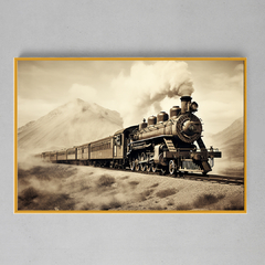 Quadro Decorativo Trem das Montanhas - Ellquadros 