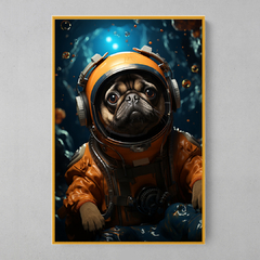 Quadro Decorativo Pug Explorador - loja online