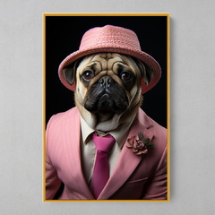 Imagem do Quadro Decorativo Pug Estiloso