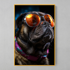 Quadro Decorativo Pug Sunglass - loja online