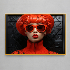 Quadro Decorativo Red Fashion Plastic