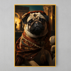 Imagem do Quadro Decorativo Pug em Roma