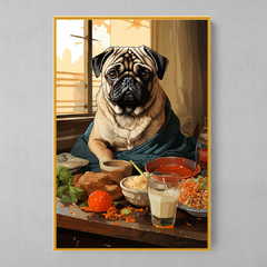 Quadro Decorativo Pug Art Pop Japonesa - loja online