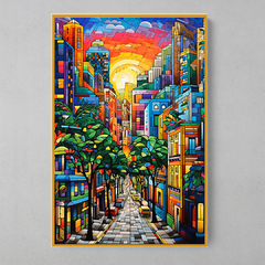 Quadro Rua Rio de Janeiro Romero Britto - loja online