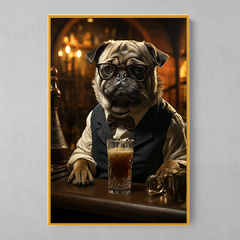 Imagem do Quadro Decorativo Pug Sábio