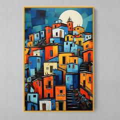 Quadro Decorativo Comunidade Rio de Janeiro Romero Britto