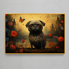 Quadro Decorativo Pug - Bosch Style - loja online