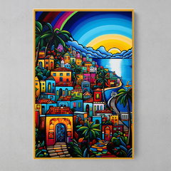 Quadro Decorativo Rio de Janeiro Solar Romero Britto