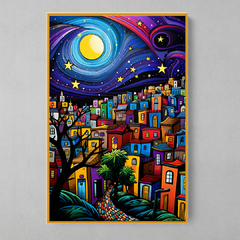 Quadro Decorativo Rio de Janeiro Star Nigth Romero Britto - loja online