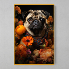 Quadro Decorativo Pug Portrait