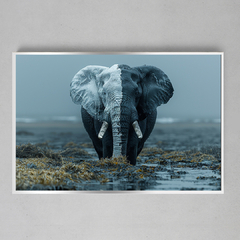 Imagem do Quadro Decorativo Elefante Paisagem