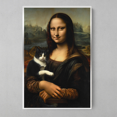 Imagem do Quadro Decorativo Monalisa Gata