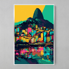 Quadro Rio de Janeiro Reflexos estilo Andy Warhol - comprar online