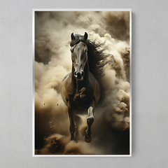 Imagem do Quadro Decorativo Cavalo Fumaça