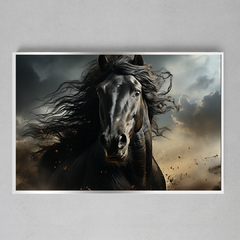 Imagem do Quadro Decorativo Black Horse