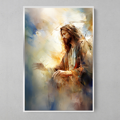 Imagem do Quadro Decorativo Jesus Abstrato