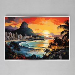 Quadro Decorativo Rio de Janeiro Surf Music - loja online