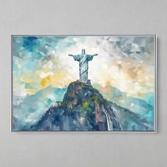 Quadrinho Decorativo Cristo Redentor RJ Picasso - loja online