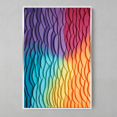 Imagem do Quadro Decorativo Plaster Waves Color