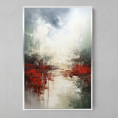 Imagem do Quadro Decorativo Abstrato Explosão Vermelha