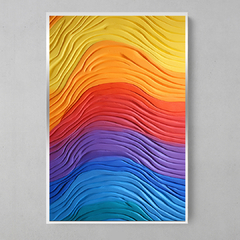 Quadro Decorativo Rainbow Plaster - loja online