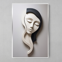 Imagem do Quadro Decorativo White Brunette Plaster Art