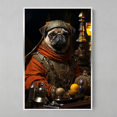 Quadro Decorativo Pug Príncipe