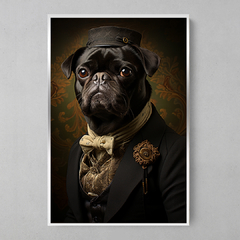 Quadro Decorativo Pug Chefão