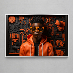 Imagem do Quadro Decorativo Plastic Style Black Man