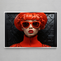 Quadro Decorativo Red Fashion Plastic