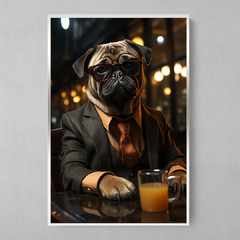 Imagem do Quadro Decorativo Pug de Negócios