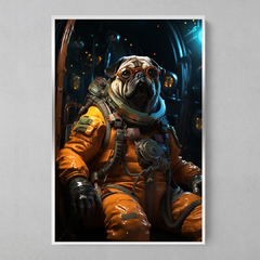 Imagem do Quadro Decorativo Pug Astronauta