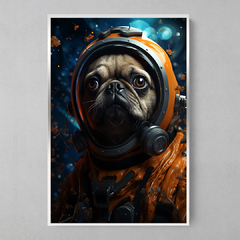 Imagem do Quadro Decorativo Pug Astronauta