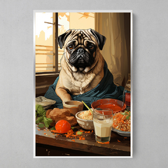 Imagem do Quadro Decorativo Pug Art Pop Japonesa