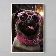 Quadro Decorativo Pug Barbie - comprar online