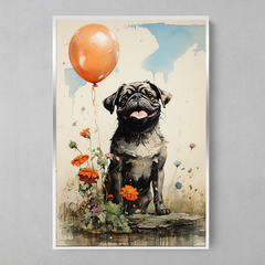 Imagem do Quadro Decorativo Pug Feliz