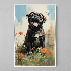 Quadro Decorativo Happy Pug