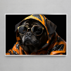 Quadro Decorativo Fashion Pug