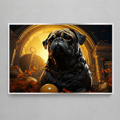 Imagem do Quadro Decorativo Pug Ilustração